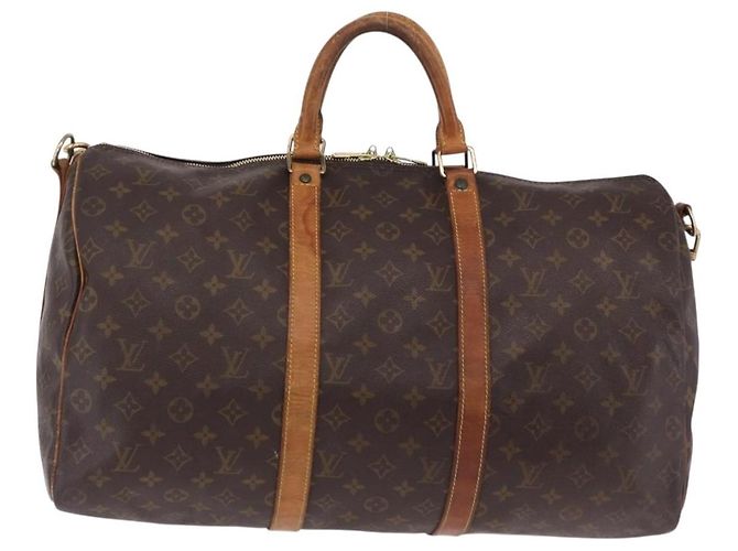 LOUIS VUITTON Monogram Keepall Bandouliere 50 Boston Bag M41416 LV - vista 13