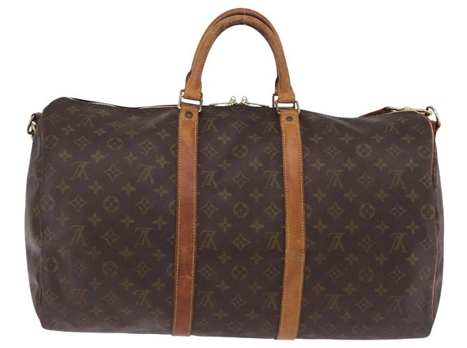 LOUIS VUITTON Monogram Keepall Bandouliere 50 Boston Bag M41416 LV - vista 2