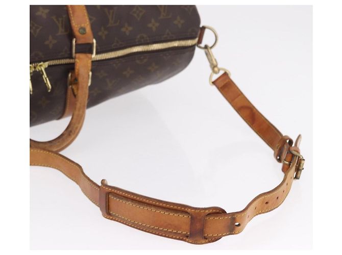 LOUIS VUITTON Monogram Keepall Bandouliere 50 Boston Bag M41416 LV - vista 9