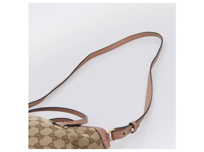 GUCCI GG Canvas Hand Bag 2way Beige Gold 353120 - vista 10