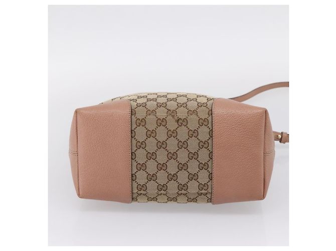 GUCCI GG Canvas Hand Bag 2way Beige Gold 353120 - vista 11