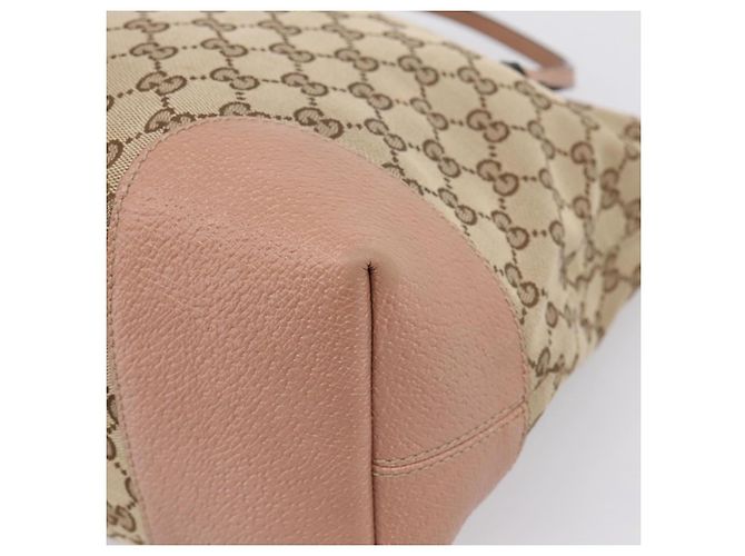 GUCCI GG Canvas Hand Bag 2way Beige Gold 353120 - vista 12