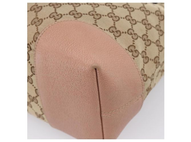 GUCCI GG Canvas Hand Bag 2way Beige Gold 353120 - vista 14