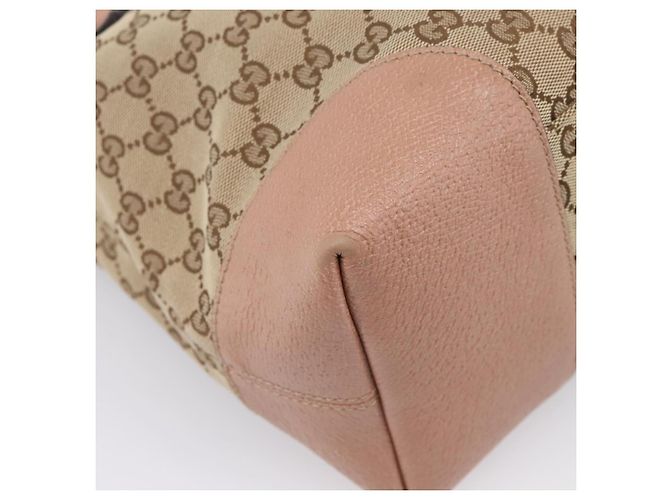 GUCCI GG Canvas Hand Bag 2way Beige Gold 353120 - vista 15