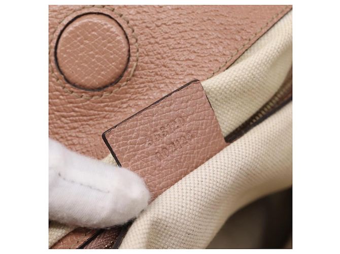 GUCCI GG Canvas Hand Bag 2way Beige Gold 353120 - vista 23