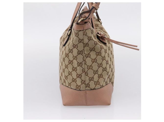 GUCCI GG Canvas Hand Bag 2way Beige Gold 353120 - vista 4