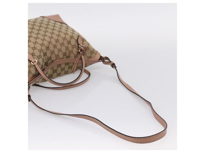 GUCCI GG Canvas Hand Bag 2way Beige Gold 353120 - vista 9
