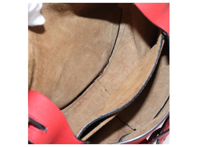 LOEWE Gate Bag Schultertasche Leder Rot Gold - Ansicht 23