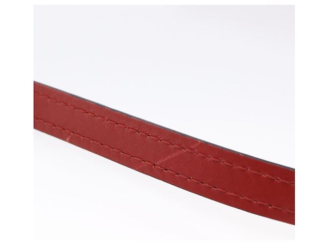 LOEWE Gate Bag Schultertasche Leder Rot Gold - Ansicht 8