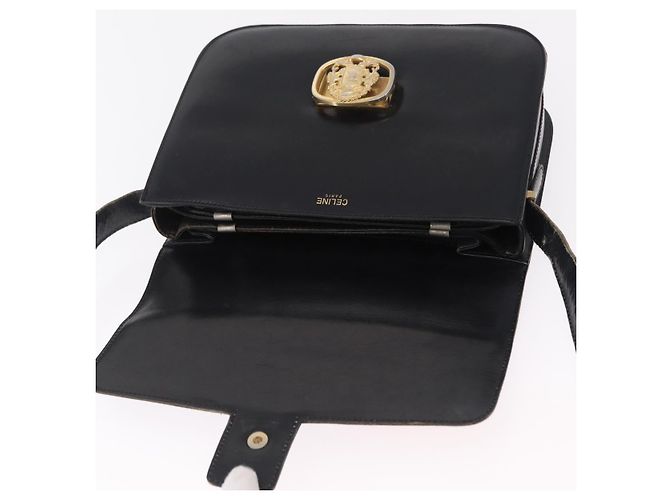 Céline CELINE Shoulder Bag Leather Black Gold - vista 21