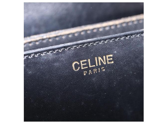 Céline CELINE Shoulder Bag Leather Black Gold - vista 23