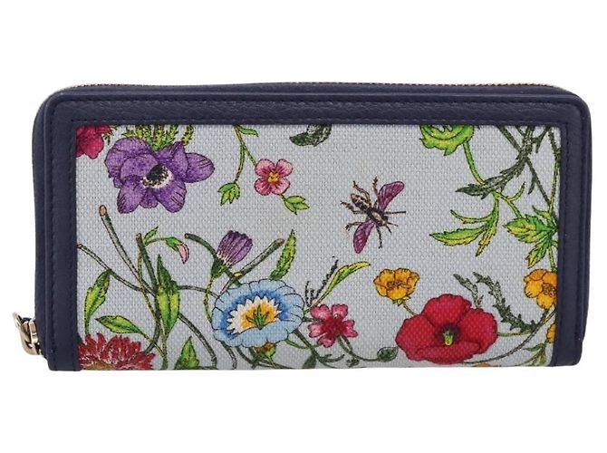 GUCCI Japan's 50th Anniversary Flower Pattern Wallet Canvas 356708 - vista 2