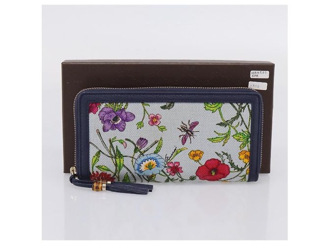 GUCCI Japan's 50th Anniversary Flower Pattern Wallet Canvas 356708 - vista 23
