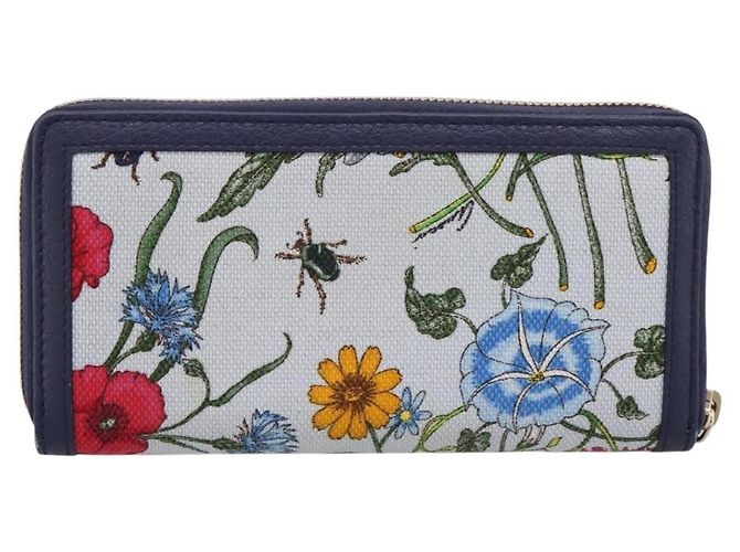 GUCCI Japan's 50th Anniversary Flower Pattern Wallet Canvas 356708 - vista 3