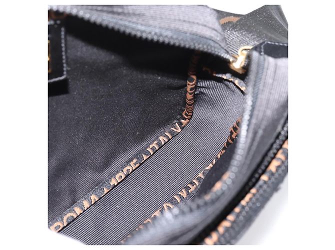 FENDI Shoulder Bag Canvas Black Gold - vista 19