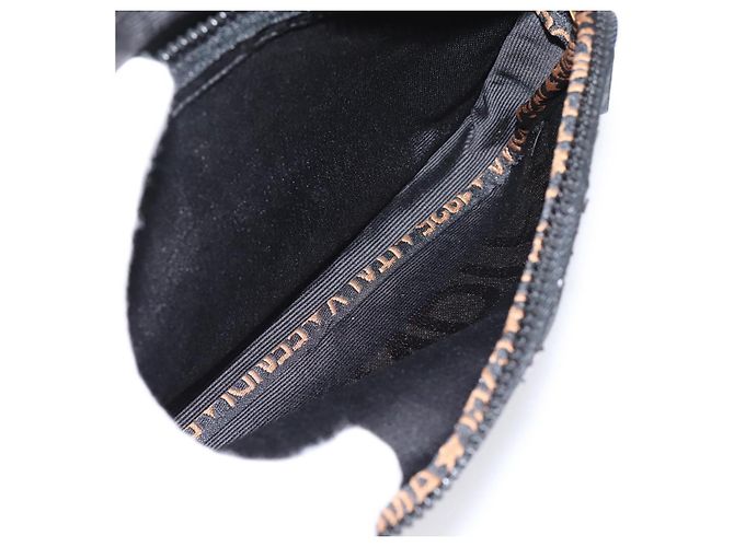 FENDI Shoulder Bag Canvas Black Gold - vista 21