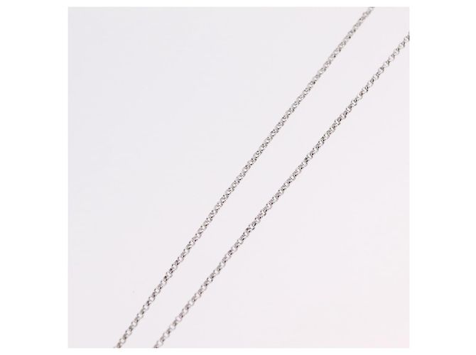 CHANEL Camelia Necklace metal Silver CC - vista 14
