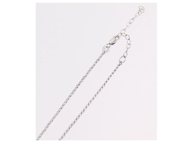 CHANEL Camelia Necklace metal Silver CC - vista 15