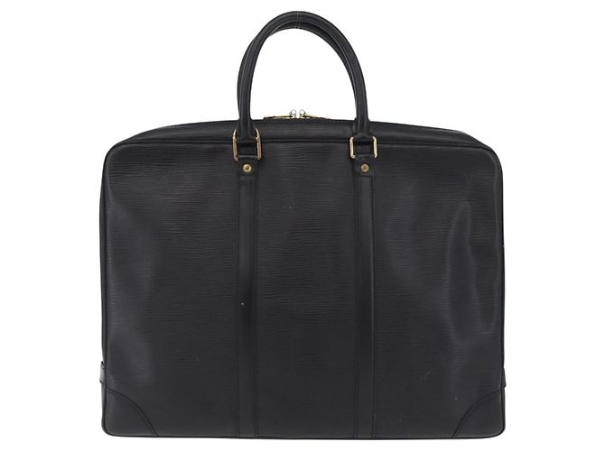 LOUIS VUITTON Epi Porte Documents Voyage Bag Black M40321 LV - vista 13