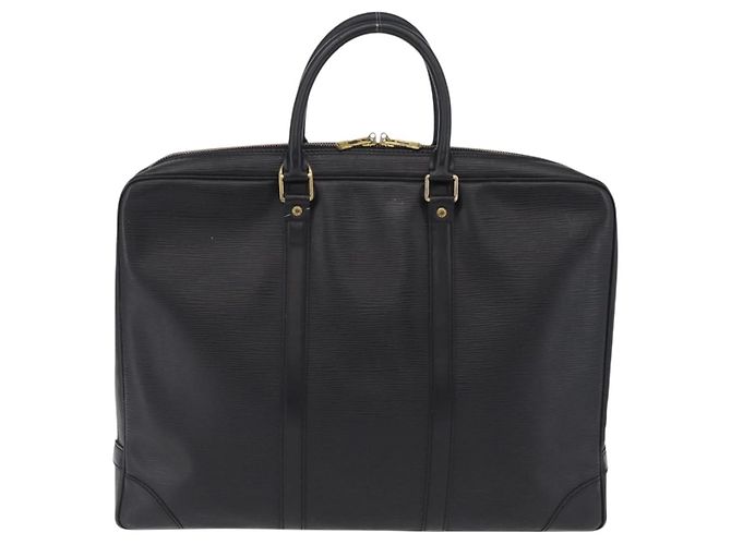 LOUIS VUITTON Epi Porte Documents Voyage Bag Black M40321 LV - vista 3