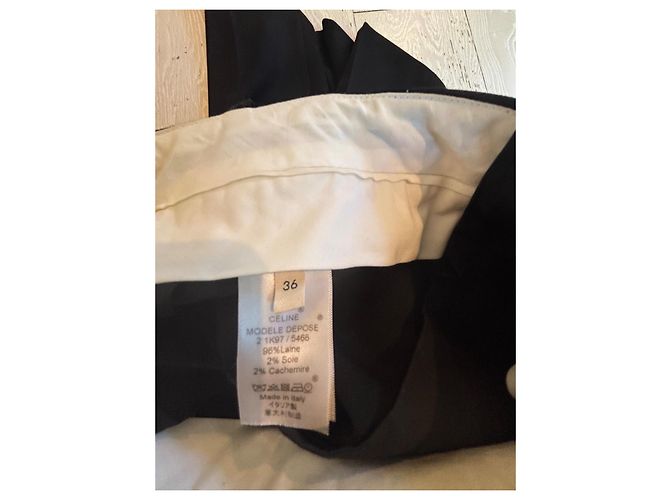 Céline Celine Pantalones Lana Seda Cachemira Phoebe Philo - vista 4