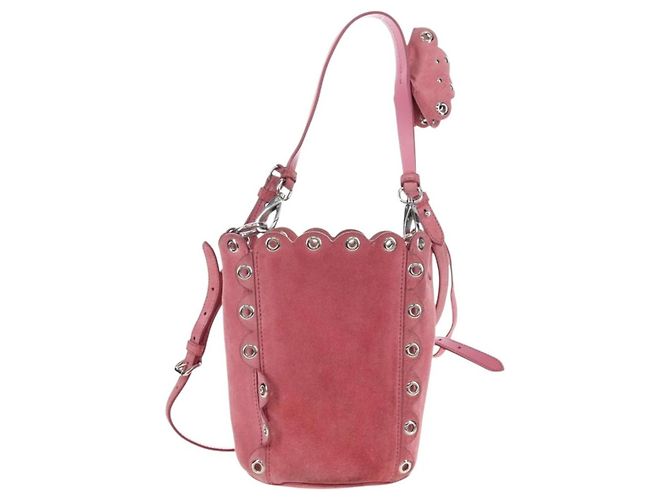 Miu Miu Bucket Convertible in Pelle con Applicazioni Small - vista 2