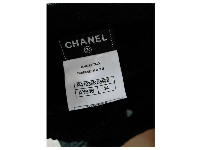 Chanel Saia Skater Acolchoada Preta - vista 4