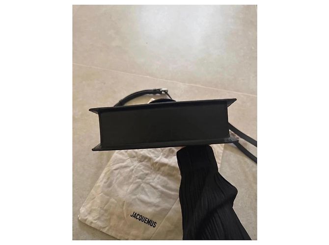Jacquemus Borsa Le Grand Bambino in pelle nera - vista 4