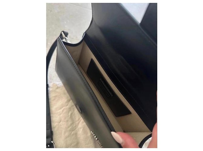 Jacquemus Borsa Le Grand Bambino in pelle nera - vista 7