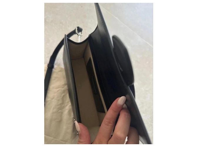 Jacquemus Borsa Le Grand Bambino in pelle nera - vista 8