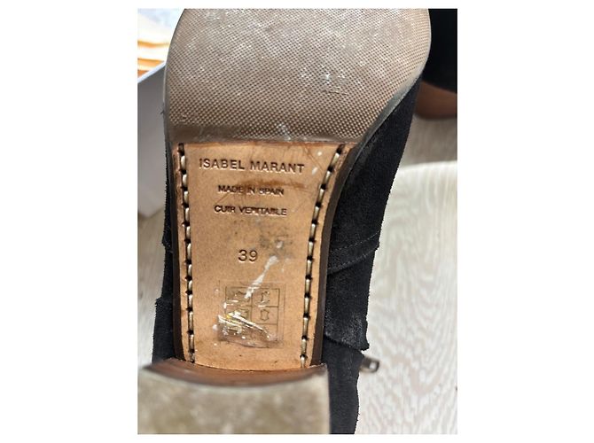 Isabel Marant Dicker Botines de ante negros - vista 2