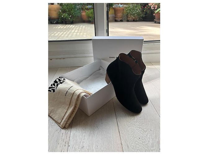 Isabel Marant Dicker Botines de ante negros - vista 3