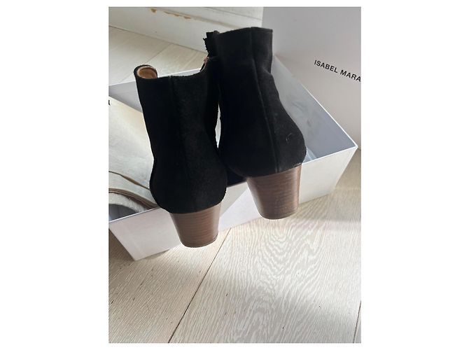 Isabel Marant Dicker Botines de ante negros - vista 4