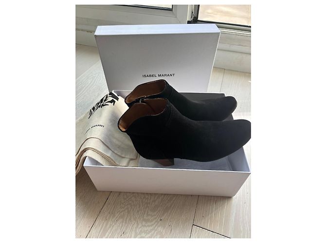 Isabel Marant Dicker Botines de ante negros - vista 9