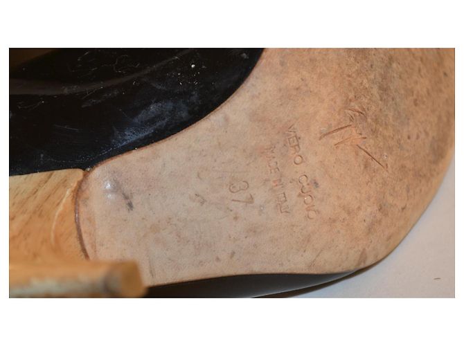Giuseppe Zanotti Lackschuhe Schwarz mit Holzabsatz - Ansicht 6