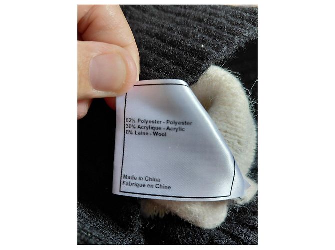Chanel gestreifte Strickjacke mit Reißverschluss - Ansicht 6