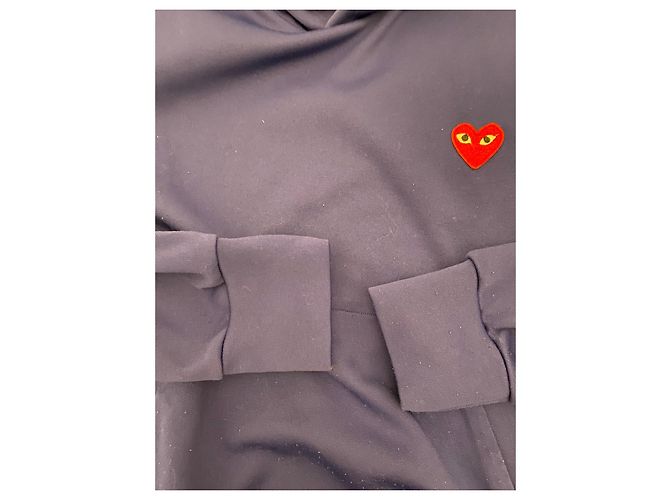 Comme Des Garcons Sudadera azul con corazón rojo - vista 6