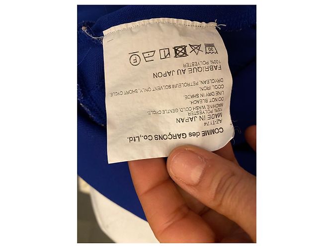 Comme Des Garcons Sudadera azul con corazón rojo - vista 8