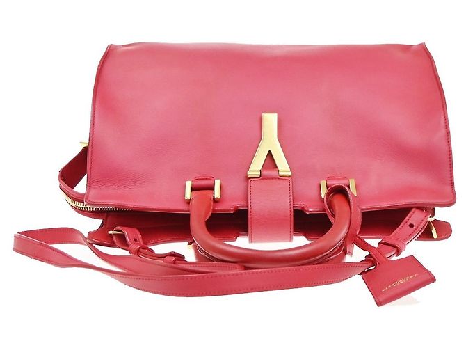 Autre Marque Saint Laurent Chyc Cabas Leather Medium - vista 7