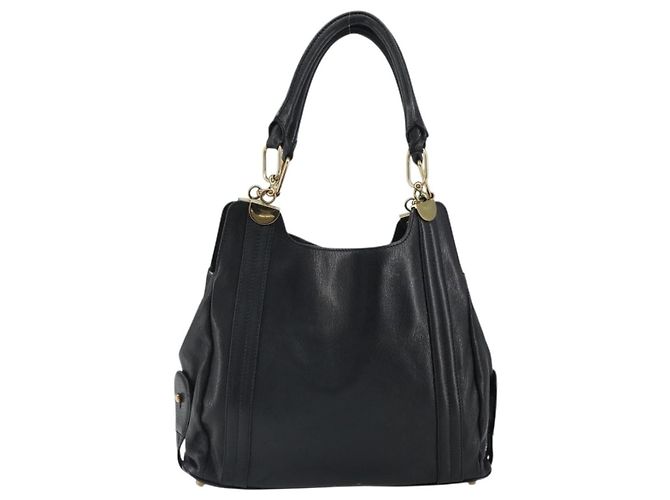 Chloé Irène Leder Tote Bag Schwarz - Ansicht 2