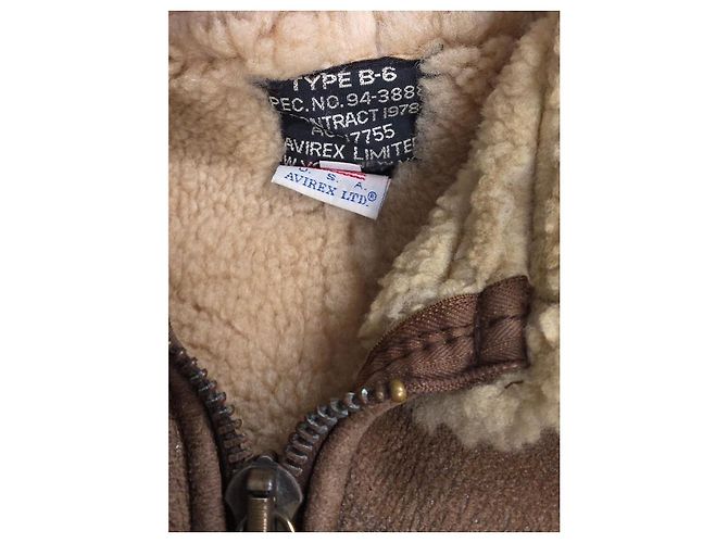 Autre Marque Avirex B-6 Shearling Fliegerjacke - Ansicht 4