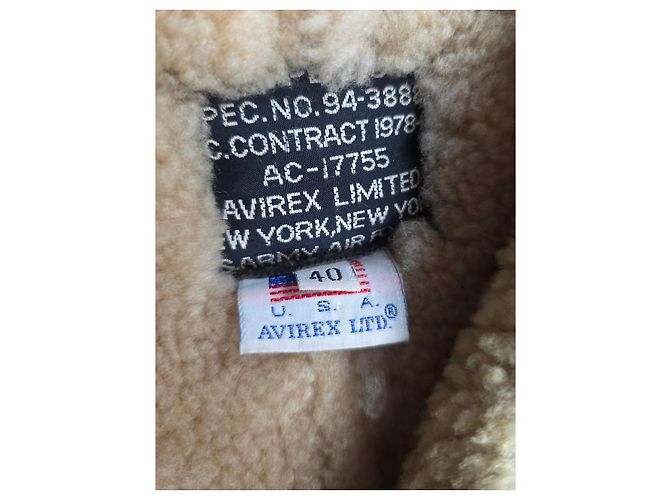 Autre Marque Avirex B-6 Shearling Fliegerjacke - Ansicht 5