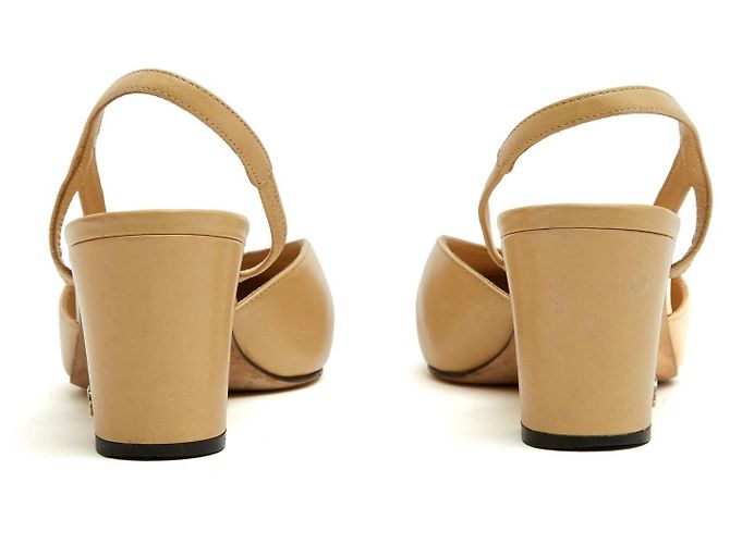 Chanel Décolleté Slingback Classiche Beige Nero EU 38.5 - vista 4
