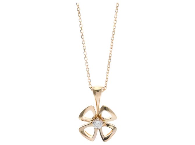 Bulgari Pendente Bvlgari Fiorever in oro rosa 18K con rubino e diamanti - vista 2