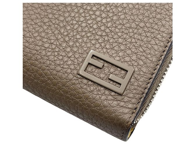 Fendi Forever Zip Around Printed Leather Long - view 3