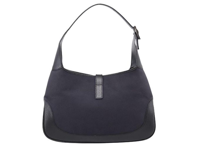 Gucci Vintage Jackie Shoulder Canvas and Leather Medium - vista 2