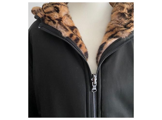 ZAPA schwarze reversible 2-in-1 Steppjacke - Ansicht 2