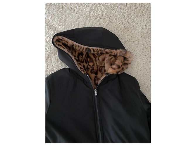ZAPA schwarze reversible 2-in-1 Steppjacke - Ansicht 3