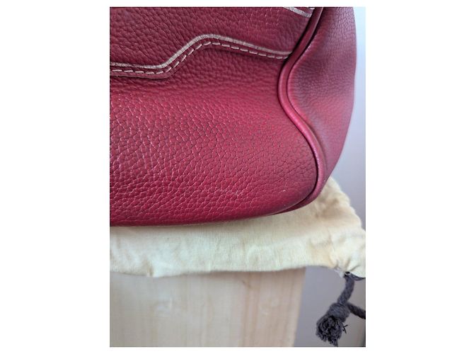 Borsa Louis Vuitton Speedy in pelle rossa - vista 11