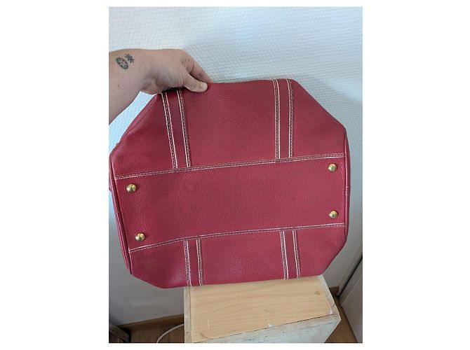 Borsa Louis Vuitton Speedy in pelle rossa - vista 12